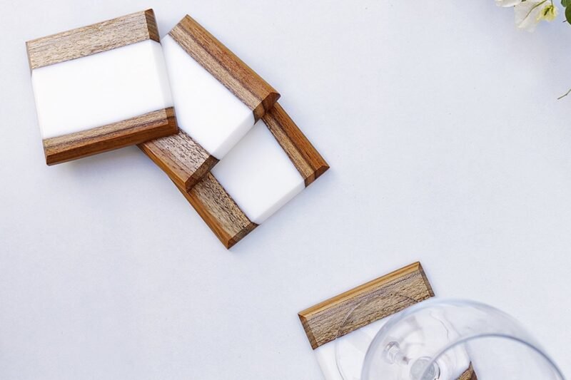 Marshmallow White Coasters - Image 4