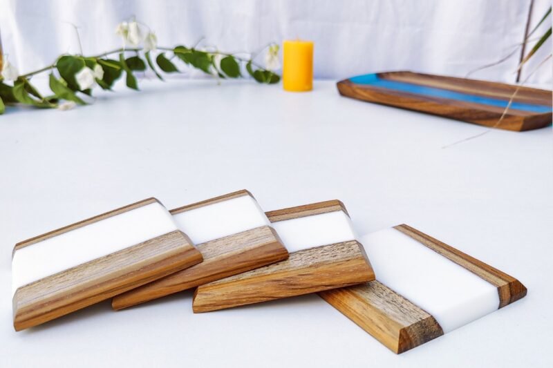 Marshmallow White Coasters - Image 2