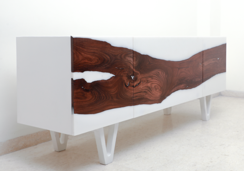 Marshmallow Resin Custom Cabinet