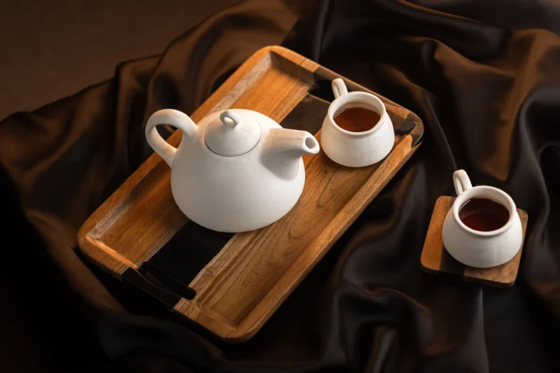 Black Resin Wood Tray - Image 2