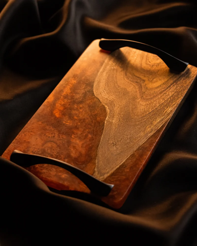 Copper Wood Serve Tray - Image 3
