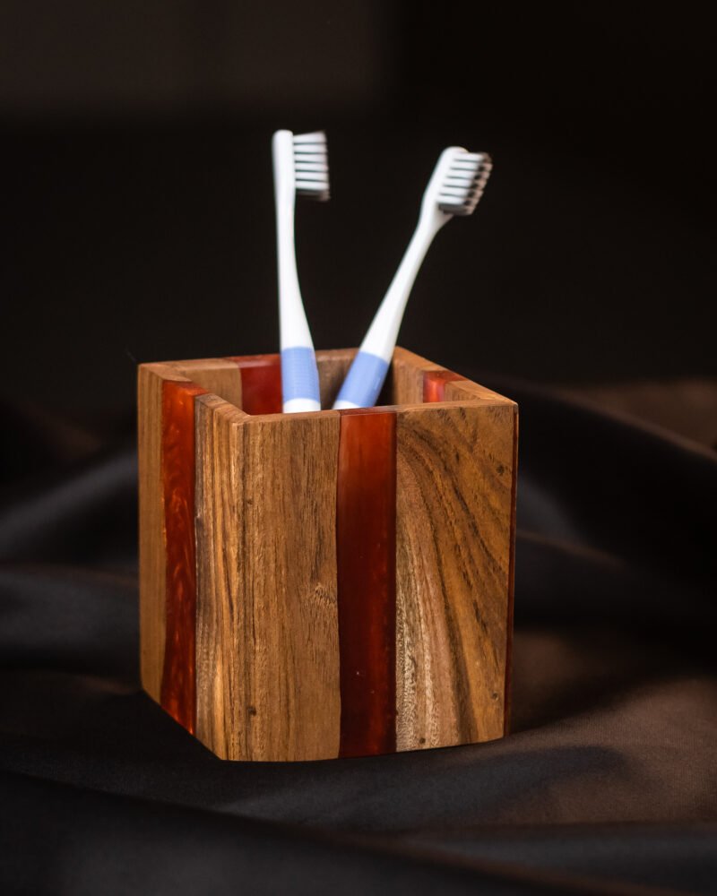 Copper wood bathroom set - Image 2