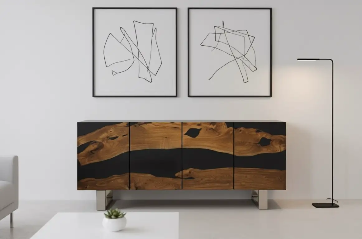 Midnight Flow” Side Cabinet - Image 4