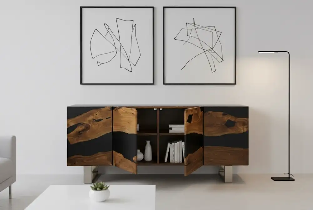 Midnight Flow” Side Cabinet - Image 5