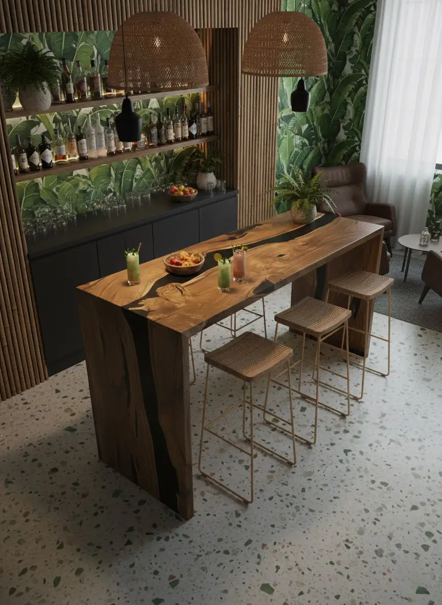 The Obsidian waterfall River Bar Counter - Image 3