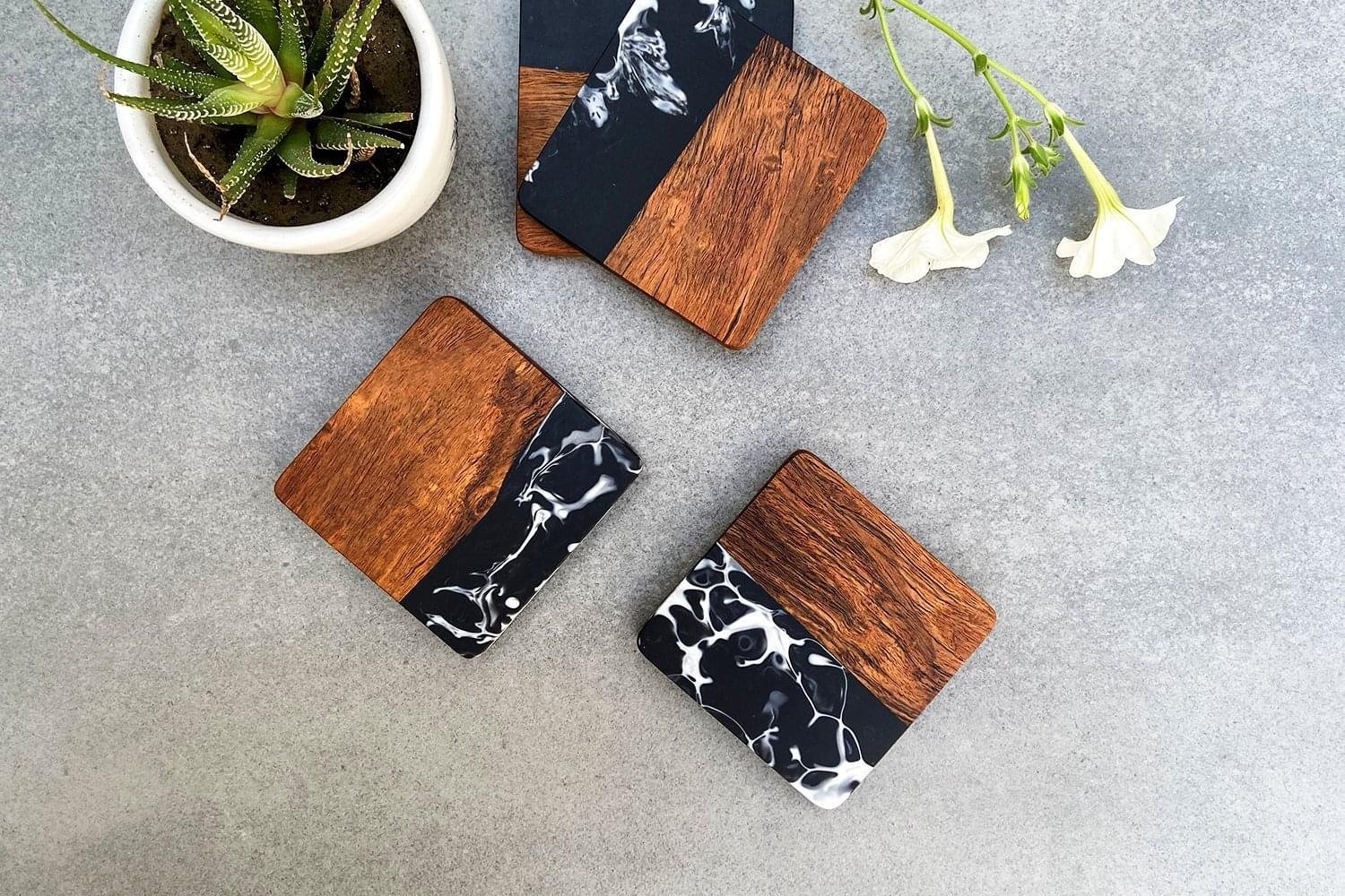 Murky Black Coasters - I - Image 3